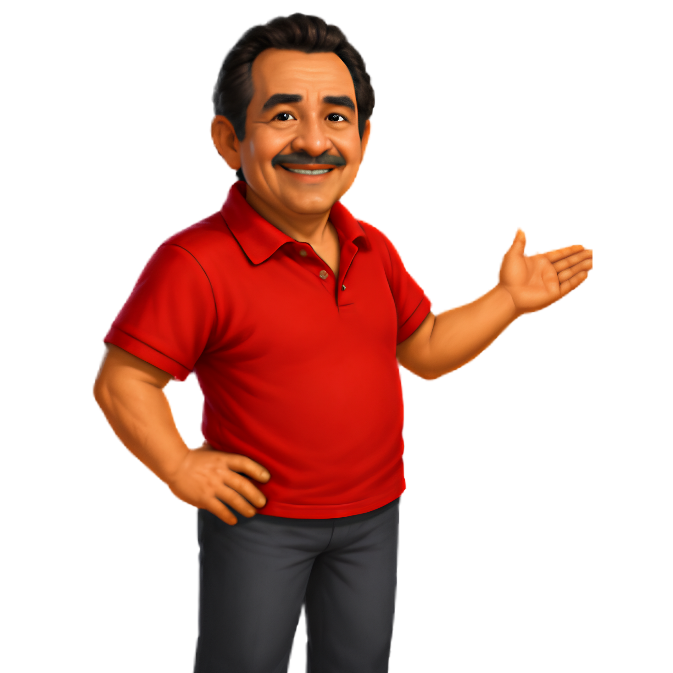 Maestro artesano presentando la ruleta
